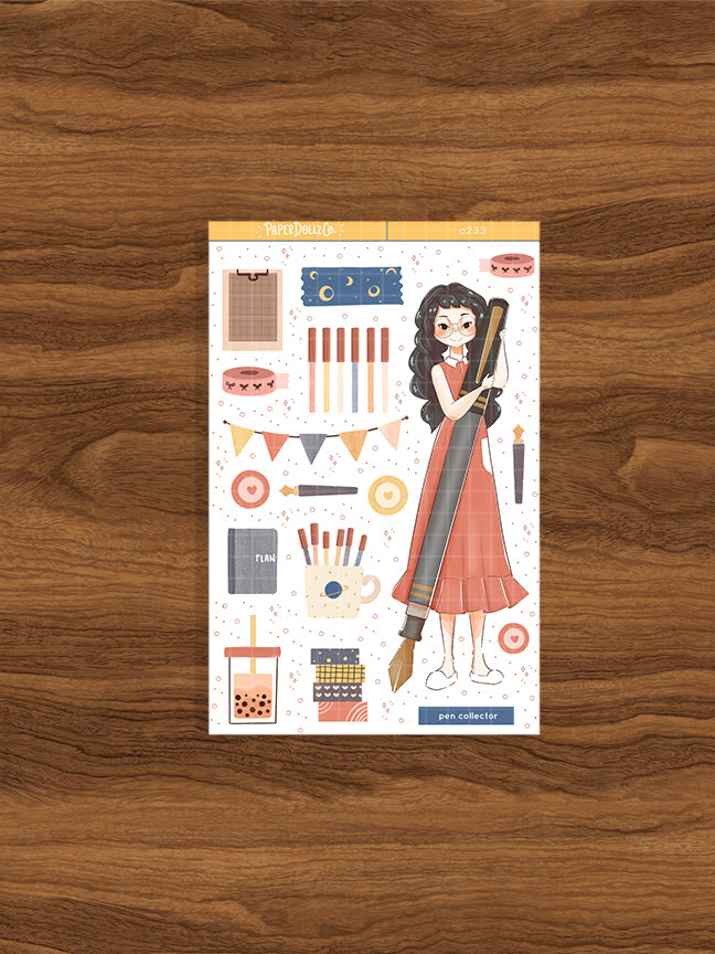 Pen Collector | Craft Library | Collections Stickers | C233