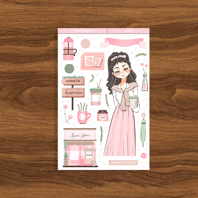 Sweet Stems | Shades of Pink | Collections Stickers | C253