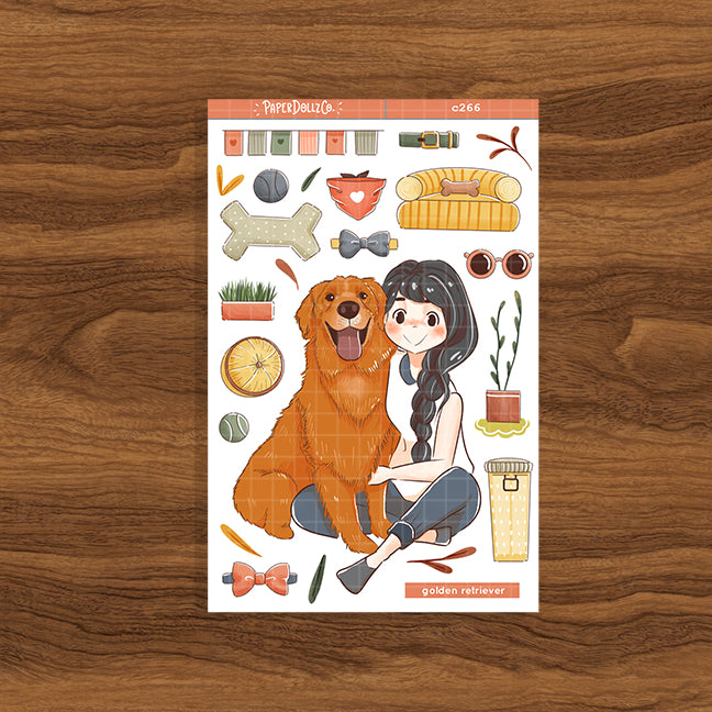 Golden Retriever | Fur In Love | Collections Stickers | C266
