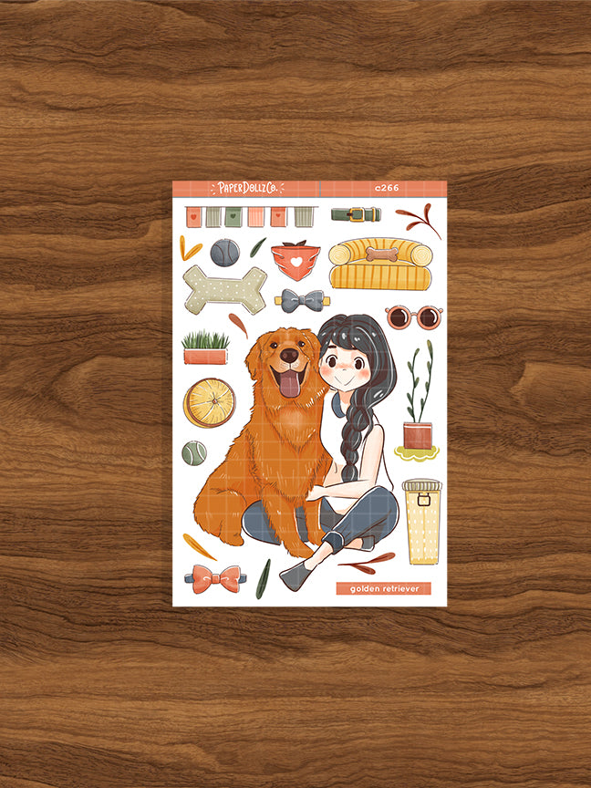 Golden Retriever | Fur In Love | Collections Stickers | C266