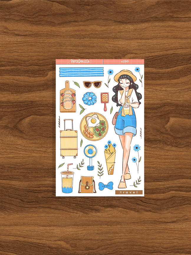 Travel Girl | Story of Us | Collection Stickers | C290