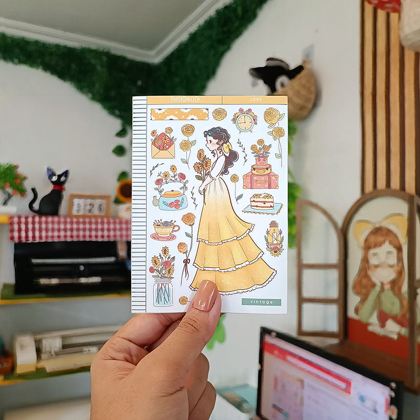 Vintage | The Pretty Petal | Collections Stickers | C299