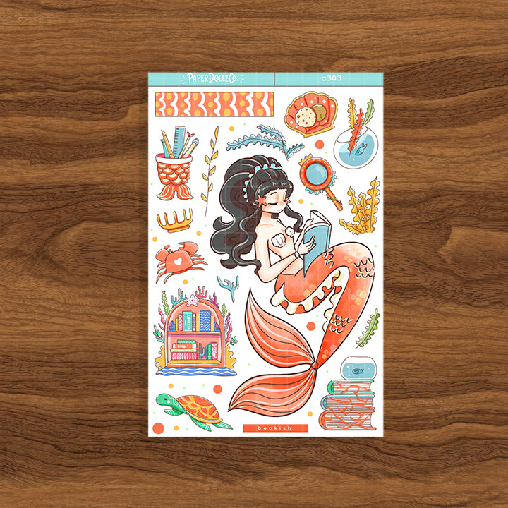 Bookish | The Modern Mermaids | Collections Stickers | C303