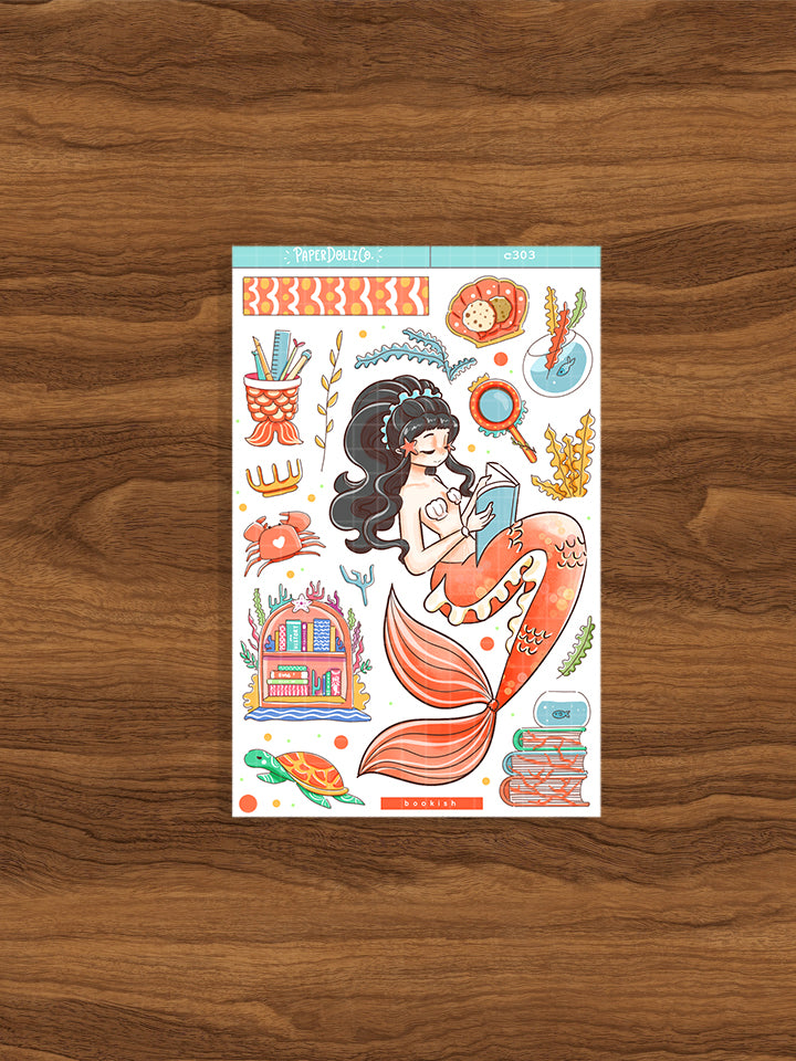 Bookish | The Modern Mermaids | Collections Stickers | C303
