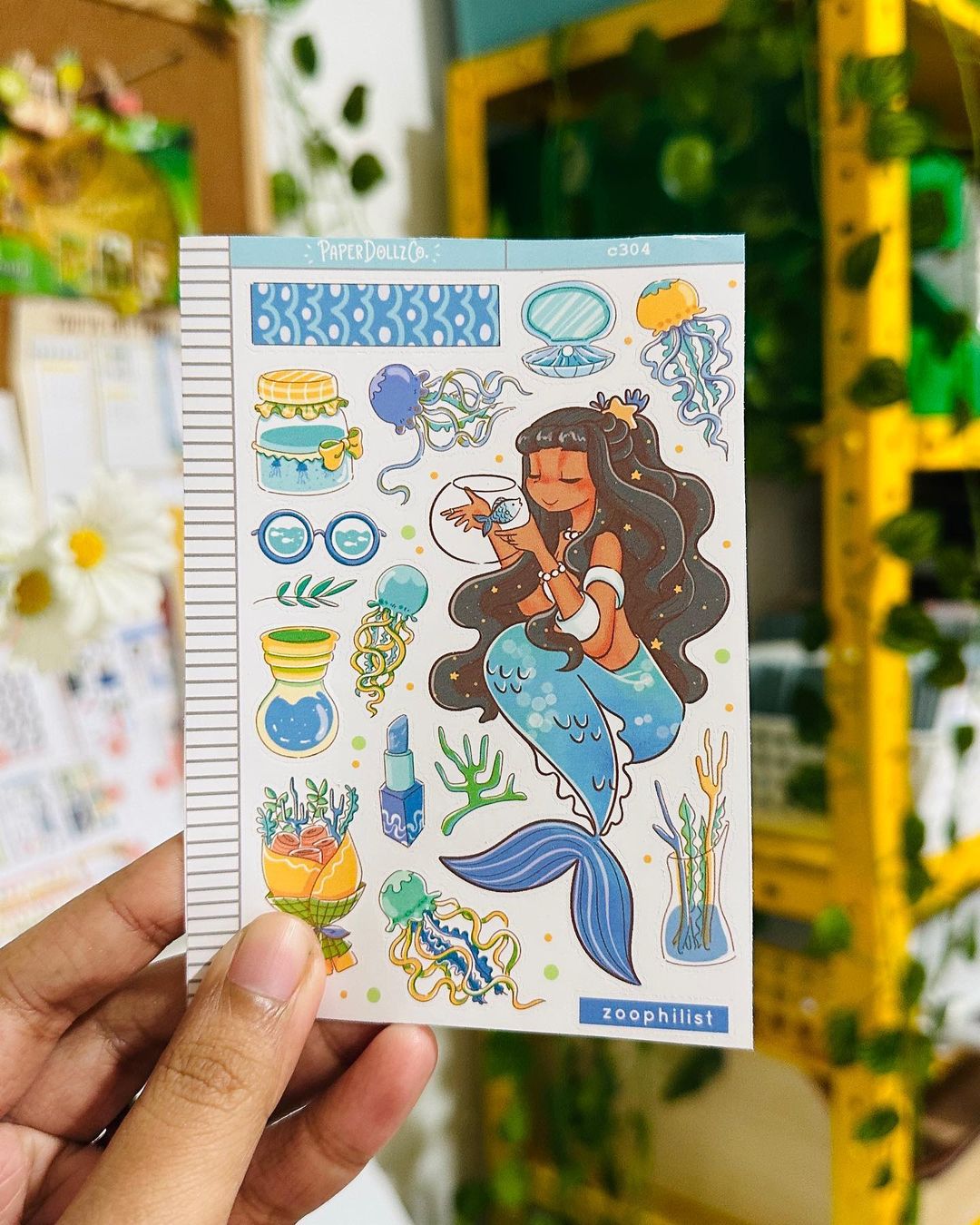 Zoophilist The Modern Mermaids | Collections | Paperdollzco Planner Stickers | C304