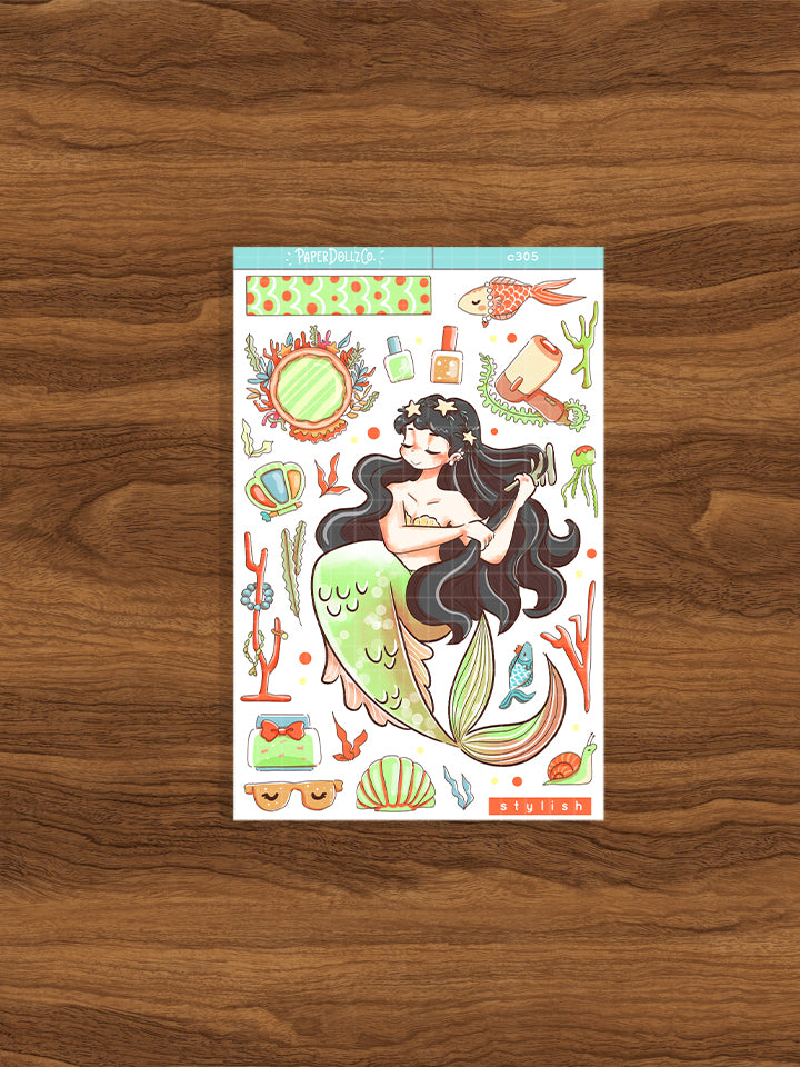 Stylish | The Modern Mermaids | Collections Stickers | C305