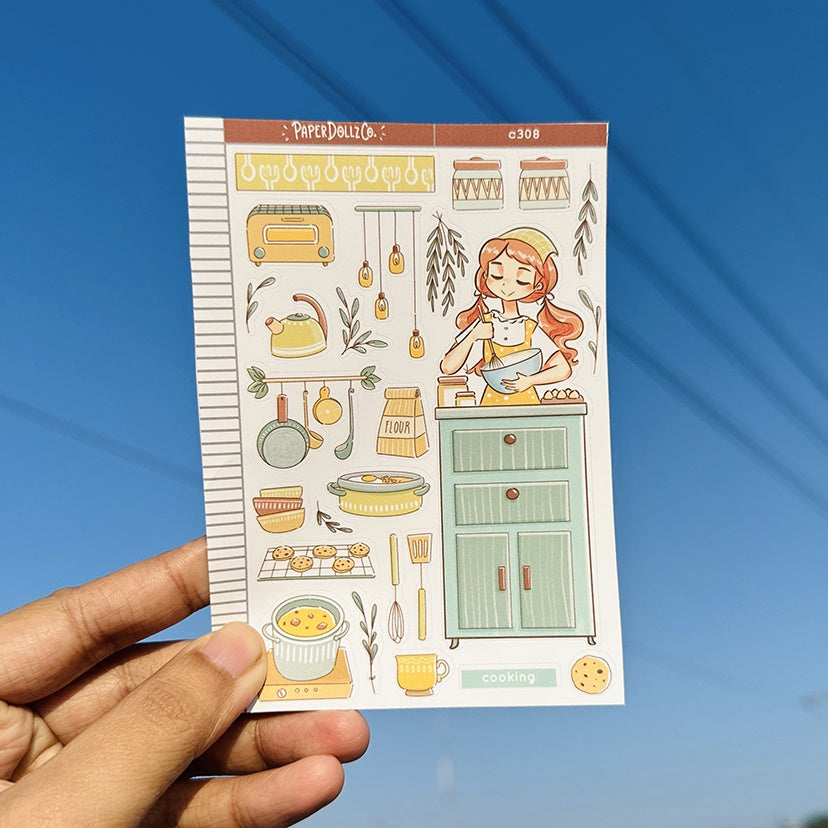 Cooking | Home Buddy | Collections | Paperdollzco Planner Stickers | C308