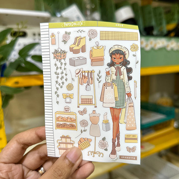 Shopping Love Yourself Paperdollzco Planner Stickers | C314