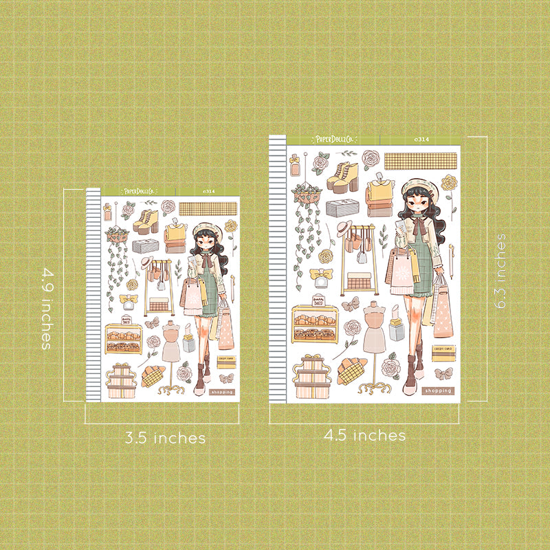 Shopping| Love Yourself | Collections | Paperdollzco Planner Stickers | C314