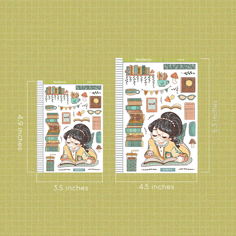 Biblio| Love Yourself | Collections | Paperdollzco Planner Stickers | C315