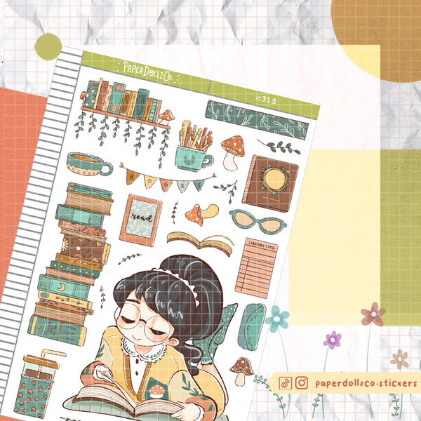 Biblio Love Yourself Paperdollzco Planner Stickers | C315