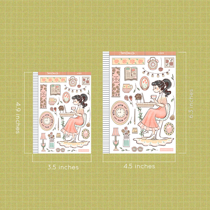 Productive| Working Women | Collections | Paperdollzco Planner Stickers | C320
