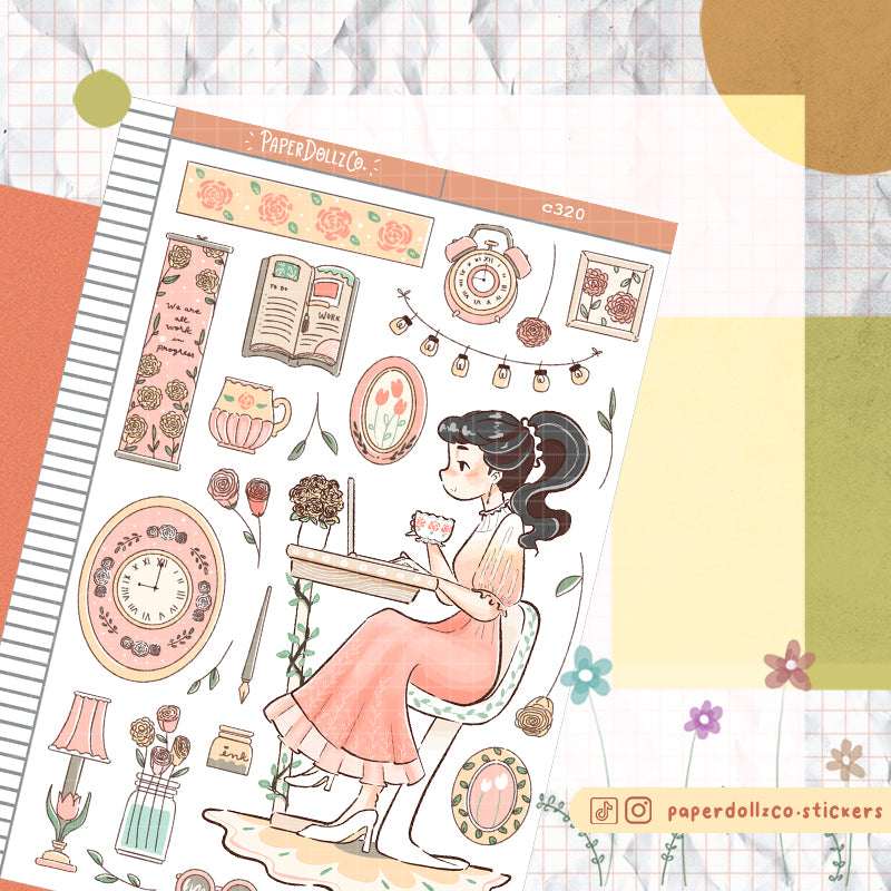 Productive| Working Women | Collections | Paperdollzco Planner Stickers | C320