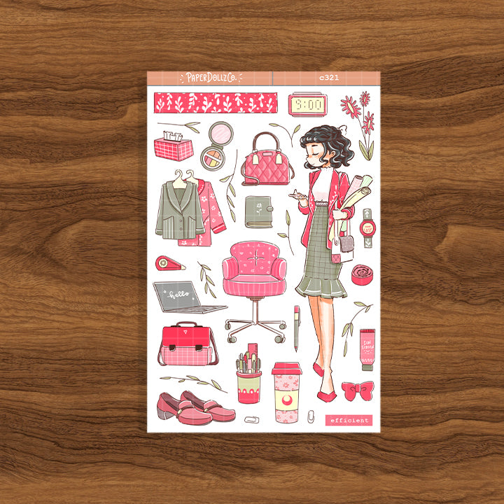 Efficient | Working Women | Collections Stickers | C321