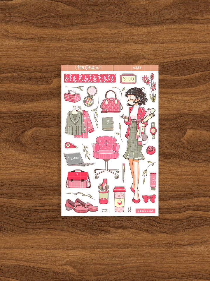 Efficient | Working Women | Collections Stickers | C321
