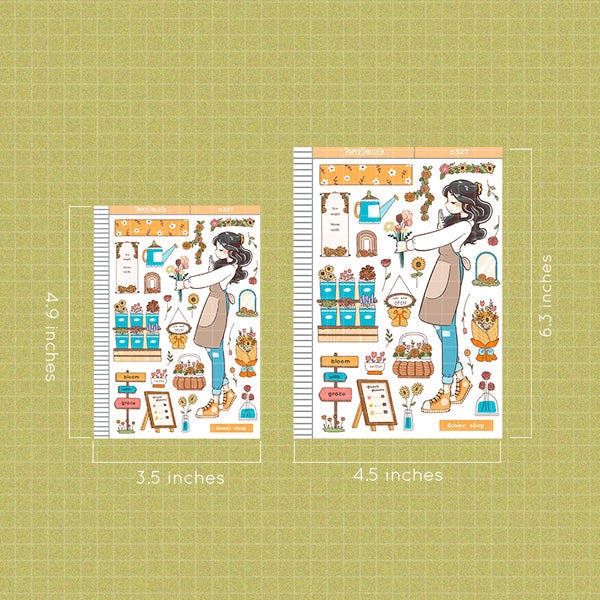 Flower Shop True Passion Paperdollzco Planner Stickers | C327