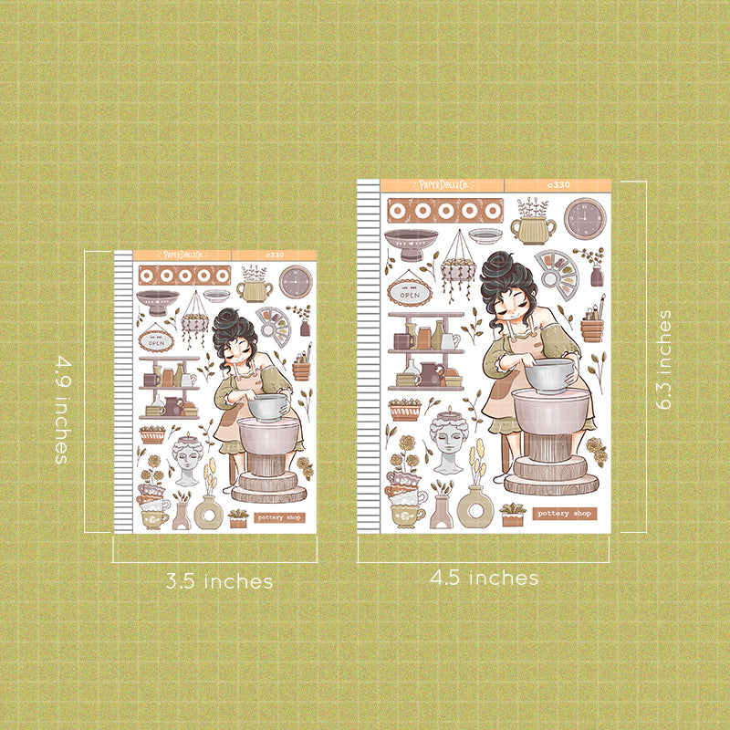 Pottery Shop| True Passion | Collections | Paperdollzco Planner Stickers | C330