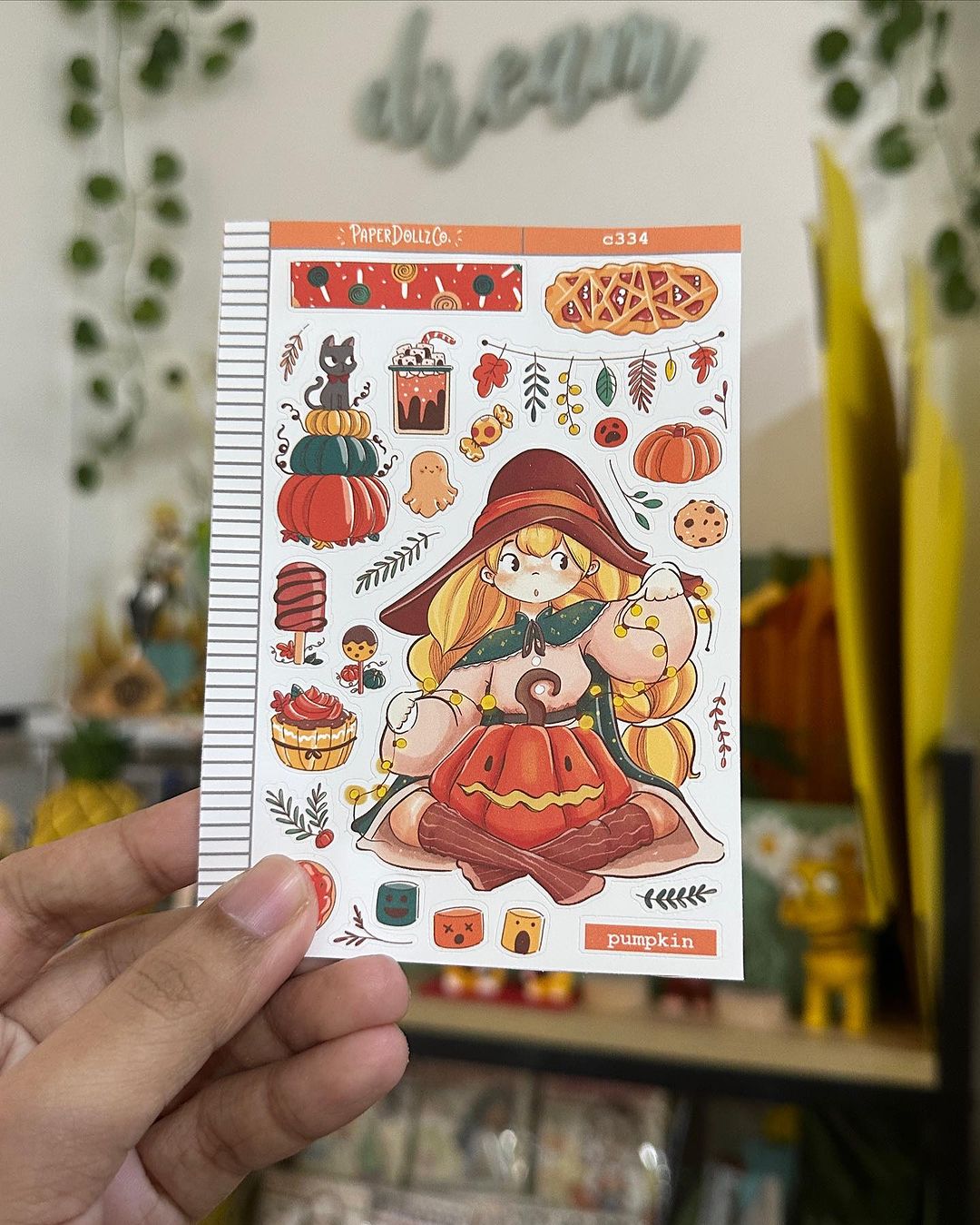 Pumpkin| Enchanted | Collections | Paperdollzco Planner Stickers | C334