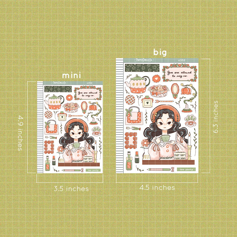 Tea Party | Alone Time | Collection Stickers | C352