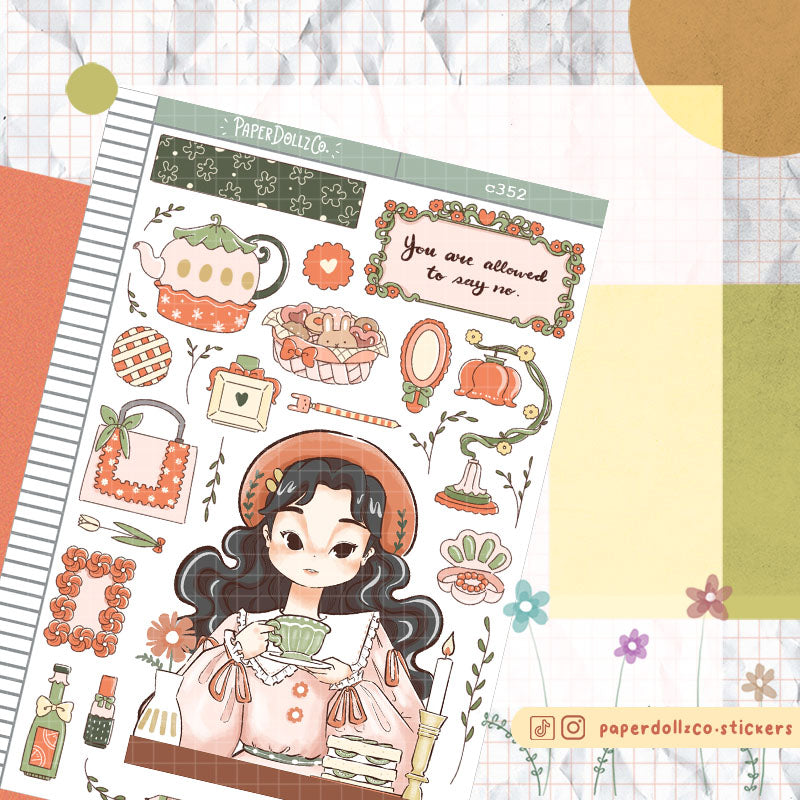 Tea Party | Alone Time | Collection Stickers | C352