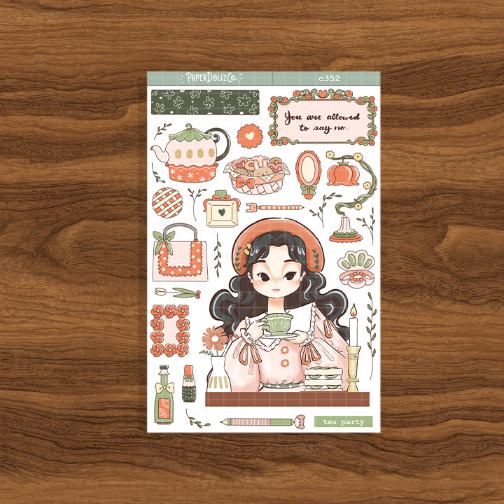Tea Party | Alone Time | Collection Stickers | C352