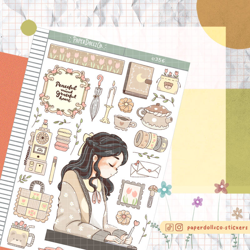 Journaling | Alone Time | Collection Stickers | C356