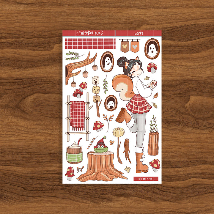 Squirrel | Fluffy Tails | Collection Stickers | C377