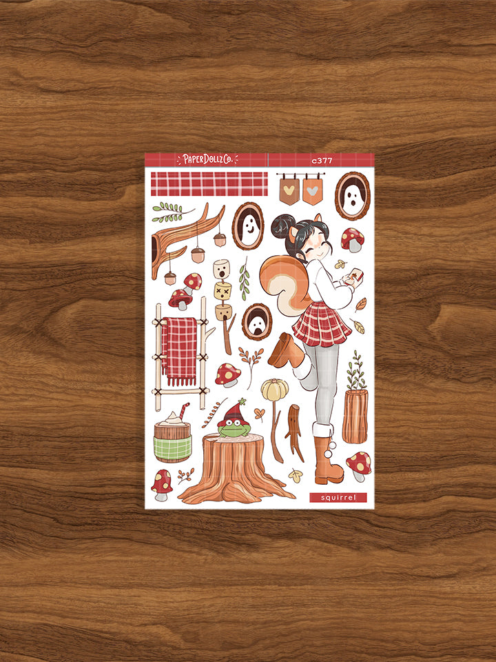 Squirrel | Fluffy Tails | Collection Stickers | C377