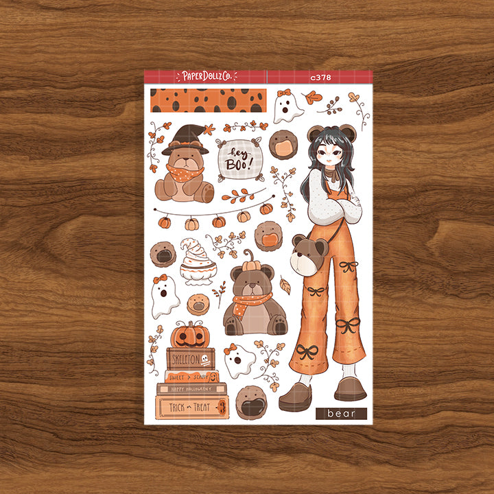 Bear | Fluffy Tails | Collection Stickers | C378