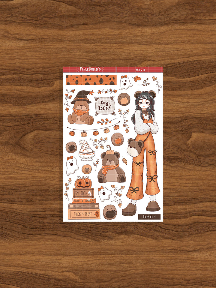 Bear | Fluffy Tails | Collection Stickers | C378