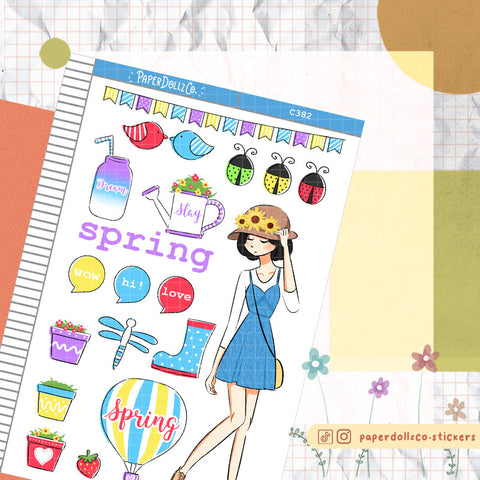 PaperDollzCo Spring Planner Sticker | C382