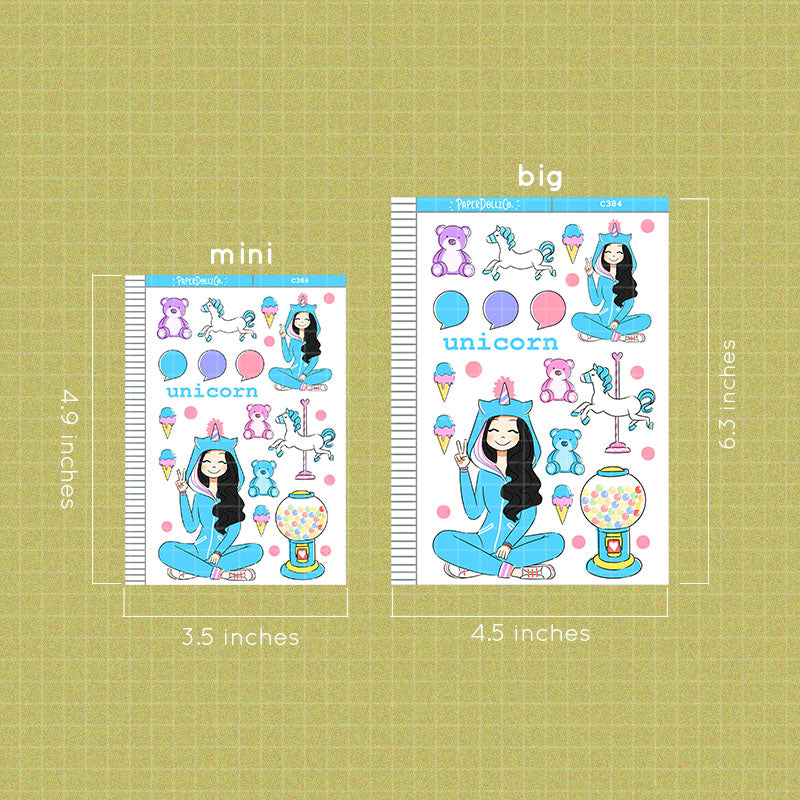 Carnival Collections PaperDollzCo Planner Sticker | C384