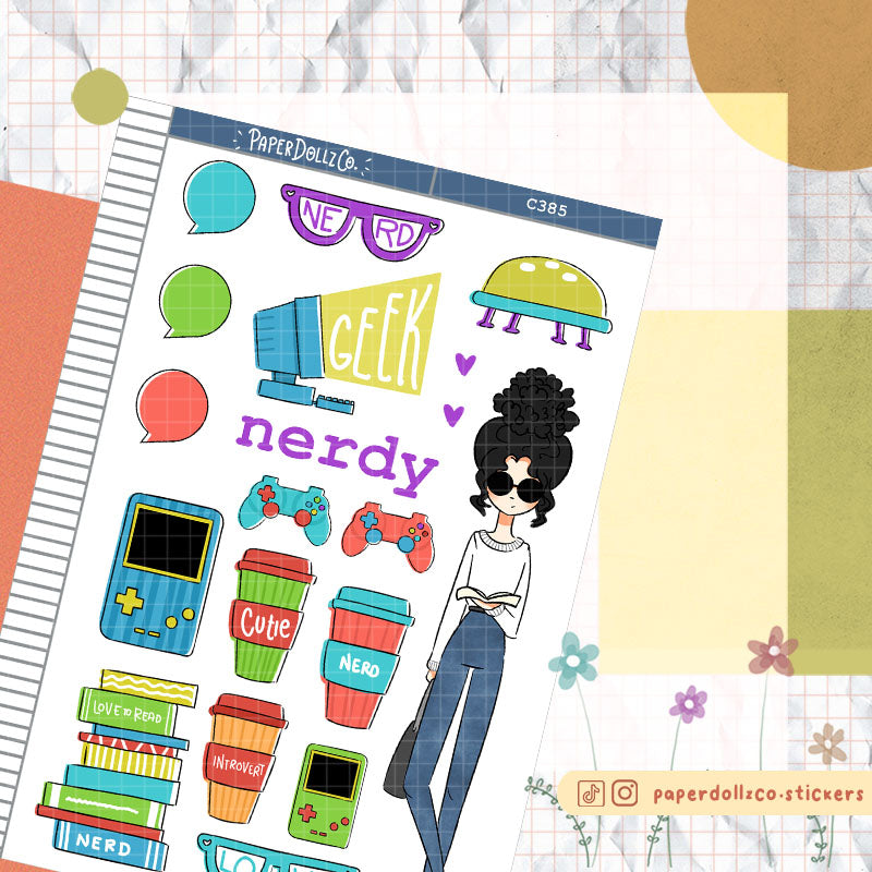 Nerdy Collections PaperDollzCo Planner Sticker | C385