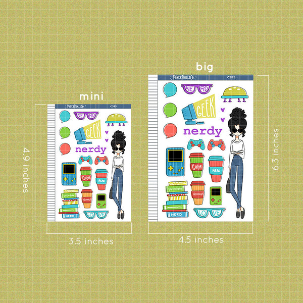 Nerdy Collections PaperDollzCo Planner Sticker | C385