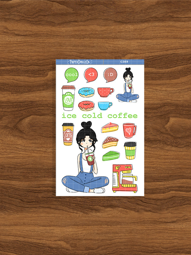 Ice Cold Coffee Collections Sticker | C389