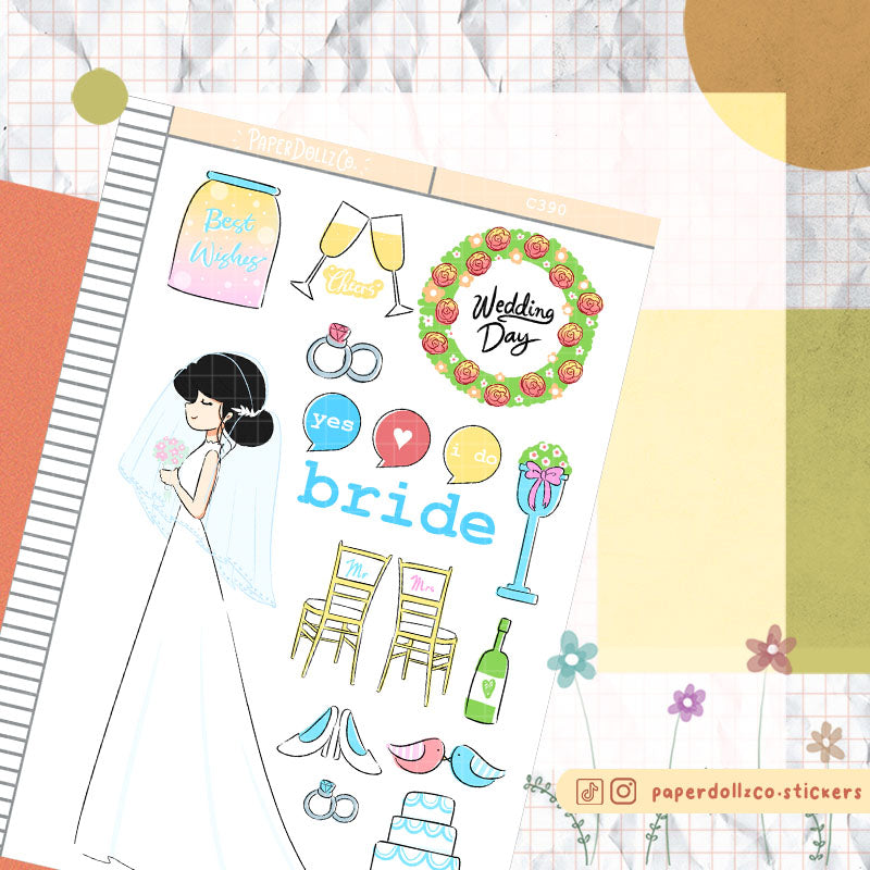 Bride Collections PaperDollzCo Planner Sticker | C390