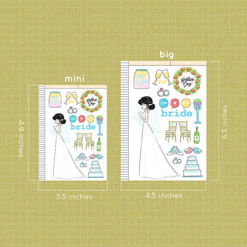 Bride Collections PaperDollzCo Planner Sticker | C390