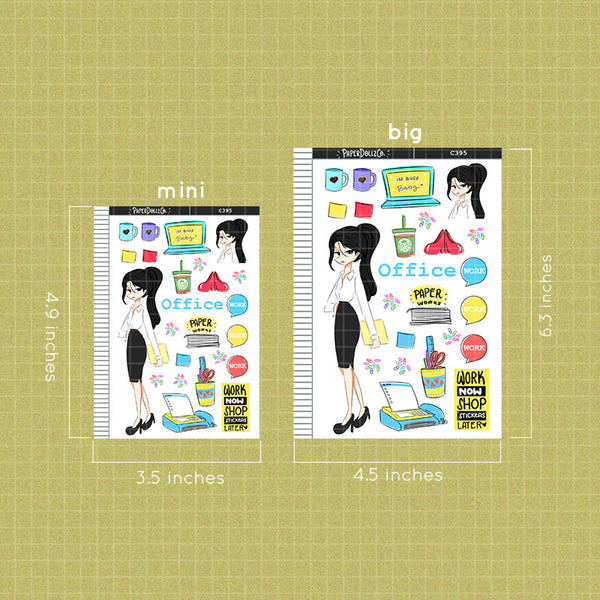 PaperDollzCo Office Planner Sticker | C395