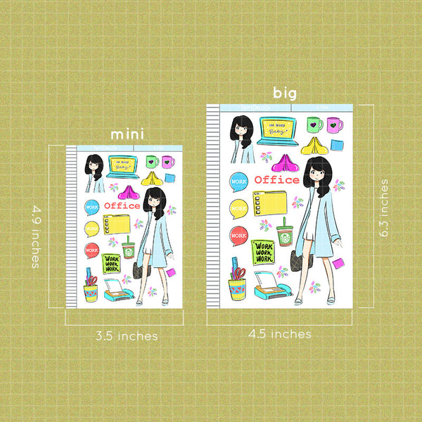 Office Collections PaperDollzCo Planner Sticker | C396