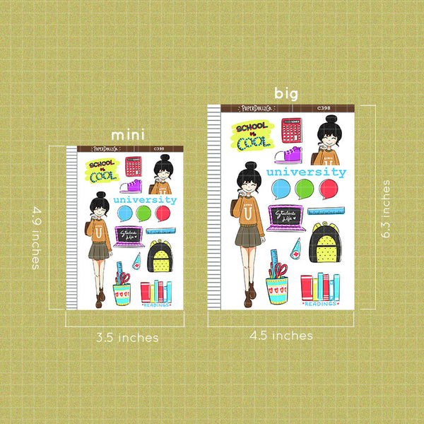 PaperDollzCo Student Planner Sticker | C398