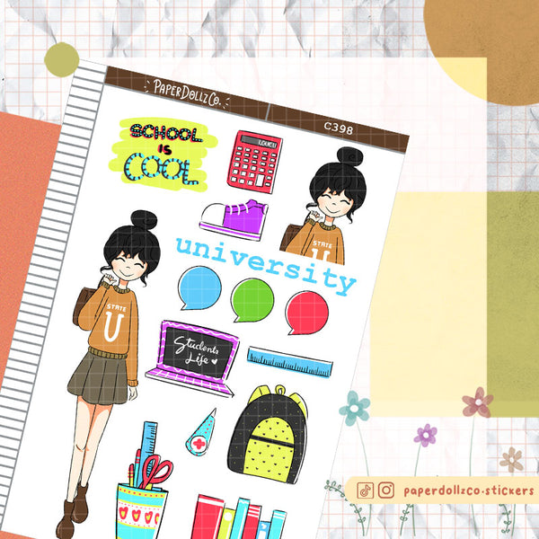 PaperDollzCo Student Planner Sticker | C398