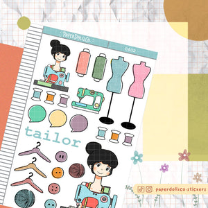 PaperDollzCo Tailor Planner Sticker | C402