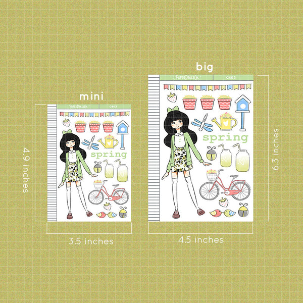 PaperDollzCo Spring Planner Sticker | C403