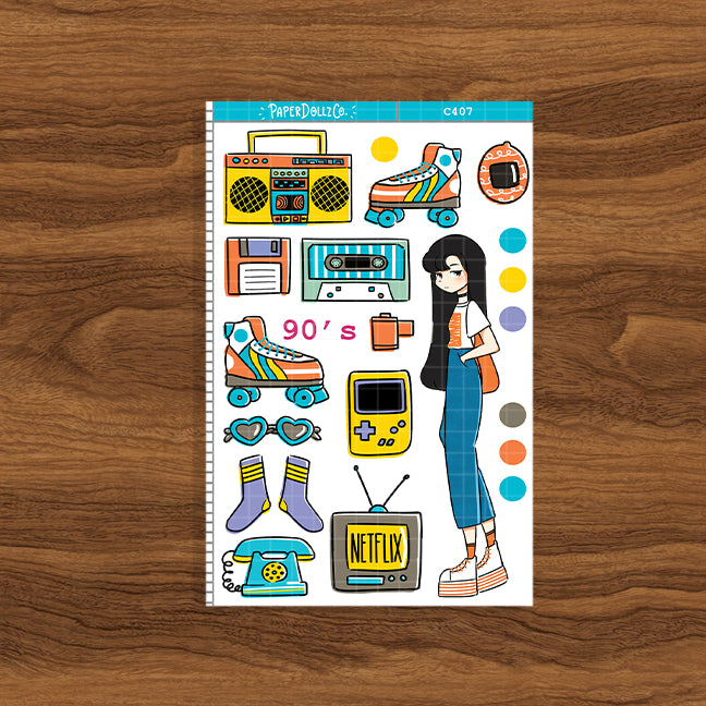 90's Planner | Collection Stickers | C407