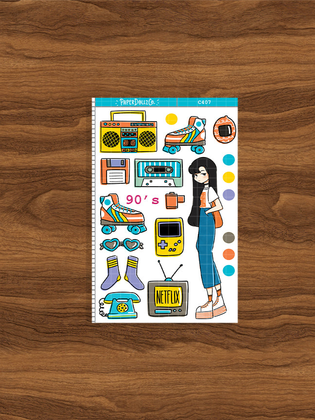 90's Planner | Collection Stickers | C407