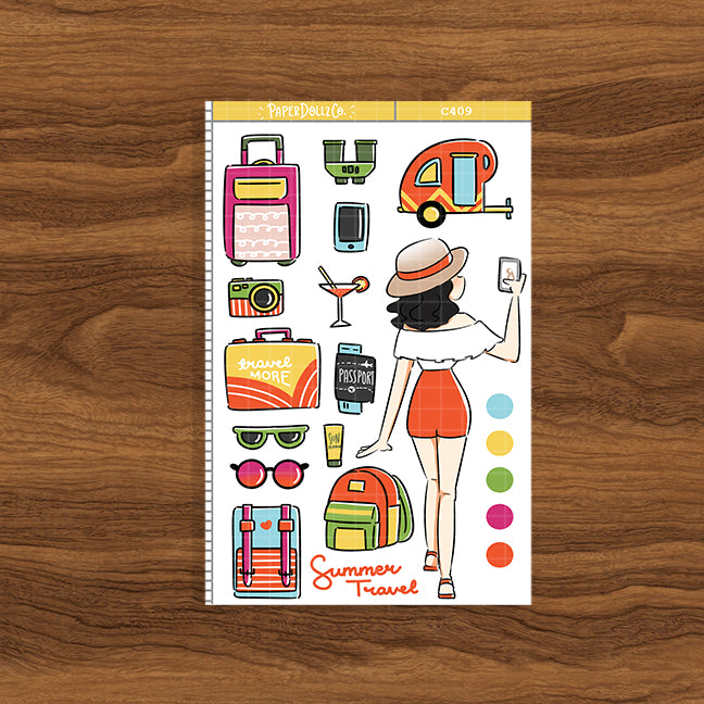 Summer Travel Planner | Collection Stickers | C409