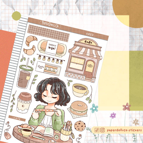 Cafe | Planner Girl | Collection Stickers | C423