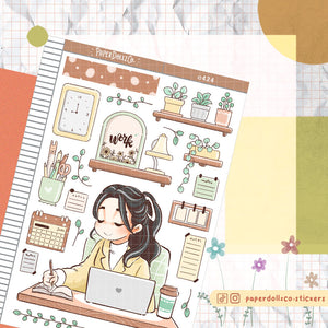 Work | Planner Girl | Collection Stickers | C424