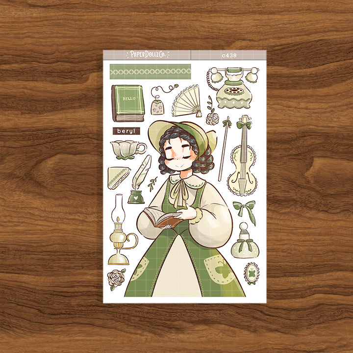Beryl | Victorian Muses | Collection Stickers | C438