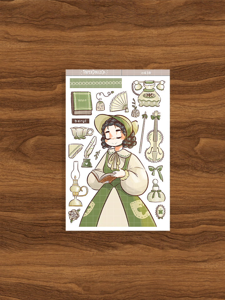 Beryl | Victorian Muses | Collection Stickers | C438